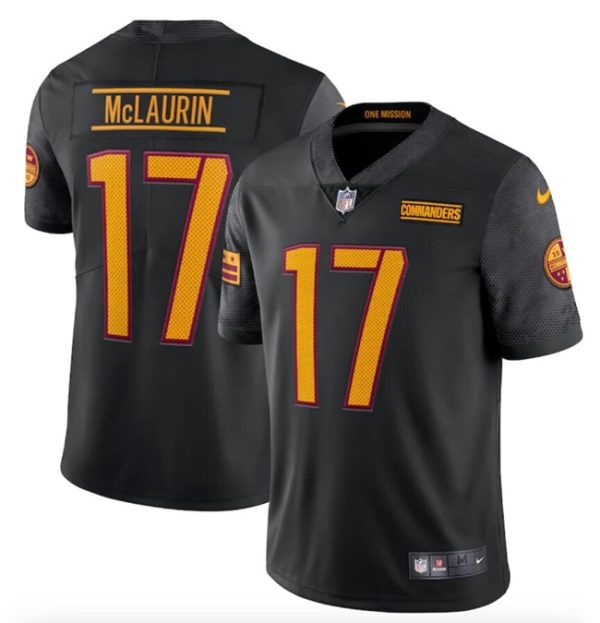 Men's Washington Commanders ACTIVE PLAYER Custom Black Vapor Stitched Football Jersey - Custom Name