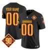 Men's Washington Commanders Active Player Custom Black 2023 F.U.S.E. 90th Anniversary Vapor Limited Stitched Football Jersey - Custom Name