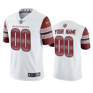 Men's Washington Commanders Active Player Custom White Vapor Untouchable Stitched Football Jersey - Custom Name