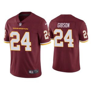 Men's Washington Football Team #24 Antonio Gibson Red NFL Vapor Untouchable Limited Stitched Jersey - Custom Name