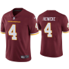 Men's Washington Football Team #4 Taylor Heinicke Red Vapor Untouchable Limited Stitched Jersey - Custom Name