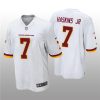 Men's Washington Football Team #7 Dwayne Haskins Jr. White NFL Vapor Untouchable Limited Stitched Jersey - Custom Name