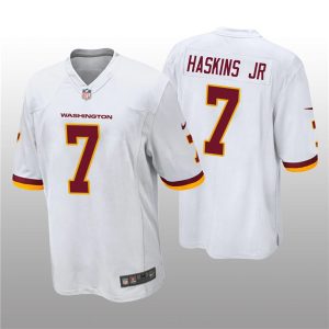 Men's Washington Football Team #7 Dwayne Haskins Jr. White NFL Vapor Untouchable Limited Stitched Jersey - Custom Name