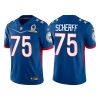Men's Washington Football Team #75 Brandon Scherff 2022 Royal NFC Pro Bowl Stitched Jersey - Custom Name