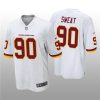 Men's Washington Football Team #90 Montez Sweat White NFL Vapor Untouchable Limited Stitched Jersey - Custom Name