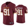 Men's Washington Football Team #91 Ryan Kerrigan Red NFL Vapor Untouchable Limited Stitched Jersey - Custom Name