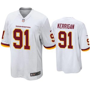 Men's Washington Football Team #91 Ryan Kerrigan White NFL Vapor Untouchable Limited Stitched Jersey - Custom Name