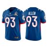 Men's Washington Football Team #93 Jonathan Allen 2022 Royal NFC Pro Bowl Stitched Jersey - Custom Name