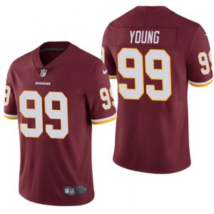 Men's Washington Redskins #99 Chase Young 2020 Burgundy Vapor Limited NFL Jersey - Custom Name