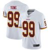 Men's Washington Redskins #99 Chase Young 2020 White Vapor Limited NFL Jersey - Custom Name