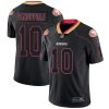 Nike 49ers #10 Jimmy Garoppolo Lights Out Black Men's Stitched NFL Limited Rush Jersey - Custom Name