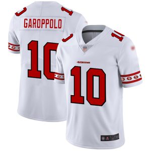 Nike 49ers #10 Jimmy Garoppolo White Men's Stitched NFL Limited Team Logo Fashion Jersey - Custom Name