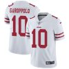 Nike 49ers #10 Jimmy Garoppolo White Men's Stitched NFL Vapor Untouchable Limited Jersey - Custom Name