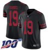 Nike 49ers #19 Deebo Samuel Black Alternate Men's Stitched NFL 100th Season Vapor Limited Jersey - Custom Name