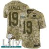 Nike 49ers #19 Deebo Samuel Camo Super Bowl LIV 2020 Men's Stitched NFL Limited 2018 Salute To Service Jersey - Custom Name