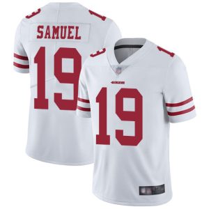 Nike 49ers #19 Deebo Samuel White Men's Stitched NFL Vapor Untouchable Limited Jersey - Custom Name