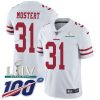 Nike 49ers #31 Raheem Mostert White Super Bowl LIV 2020 Men's Stitched NFL 100th Season Vapor Untouchable Limited Jersey - Custom Name