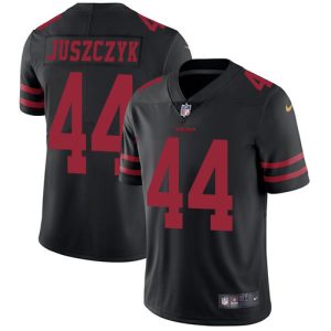 Nike 49ers #44 Kyle Juszczyk Black Alternate Men's Stitched NFL Vapor Untouchable Limited Jersey - Custom Name