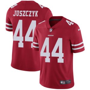 Nike 49ers #44 Kyle Juszczyk Red Team Color Men's Stitched NFL Vapor Untouchable Limited Jersey - Custom Name