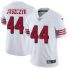 Nike 49ers #44 Kyle Juszczyk White Rush Men's Stitched NFL Vapor Untouchable Limited Jersey - Custom Name