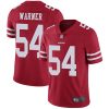Nike 49ers #54 Fred Warner Red Team Color Men's Stitched NFL Vapor Untouchable Limited Jersey - Custom Name