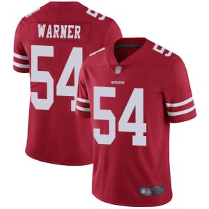 Nike 49ers #54 Fred Warner Red Team Color Men's Stitched NFL Vapor Untouchable Limited Jersey - Custom Name