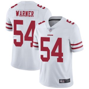 Nike 49ers #54 Fred Warner White Men's Stitched NFL Vapor Untouchable Limited Jerseys - Custom Name