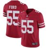 Nike 49ers #55 Dee Ford Red Team Color Men's Stitched NFL Vapor Untouchable Limited Jersey - Custom Name