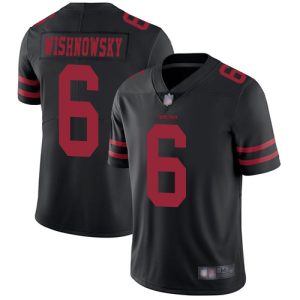 Nike 49ers #6 Mitch Wishnowsky Black Alternate Men's Stitched NFL Vapor Untouchable Limited Jersey - Custom Name