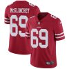 Nike 49ers #69 Mike McGlinchey Red Team Color Men's Stitched NFL Vapor Untouchable Limited Jersey - Custom Name