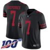 Nike 49ers #7 Colin Kaepernick Black Alternate Men's Stitched NFL 100th Season Vapor Limited Jersey - Custom Name