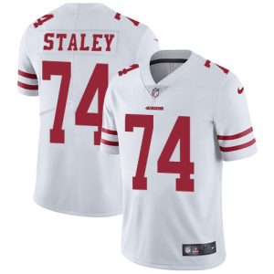 Nike 49ers #74 Joe Staley White Men's Stitched NFL Vapor Untouchable Limited Jersey - Custom Name