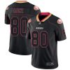 Nike 49ers #80 Jerry Rice Lights Out Black Men's Stitched NFL Limited Rush Jersey - Custom Name