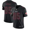 Nike 49ers #85 George Kittle Black Men's Stitched NFL Limited Rush Impact Jersey - Custom Name