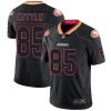 Nike 49ers #85 George Kittle Lights Out Black Men's Stitched NFL Limited Rush Jersey - Custom Name