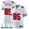 Nike 49ers #85 George Kittle White Super Bowl LIV 2020 Men's Stitched NFL Limited Team Logo Fashion Jersey - Custom Name