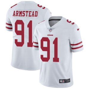 Nike 49ers #91 Arik Armstead White Men's Stitched NFL Vapor Untouchable Limited Jersey - Custom Name