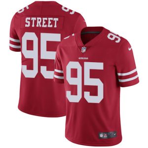 Nike 49ers #95 Kentavius Street Red Team Color Men's Stitched NFL Vapor Untouchable Limited Jersey - Custom Name