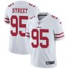 Nike 49ers #95 Kentavius Street White Men's Stitched NFL Vapor Untouchable Limited Jersey - Custom Name