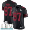 Nike 49ers #97 Nick Bosa Black Super Bowl LIV 2020 Alternate Men's Stitched NFL Vapor Untouchable Limited Jersey - Custom Name