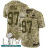 Nike 49ers #97 Nick Bosa Camo Super Bowl LIV 2020 Men's Stitched NFL Limited 2018 Salute To Service Jersey - Custom Name
