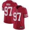 Nike 49ers #97 Nick Bosa Red Team Color Men's Stitched NFL Vapor Untouchable Limited Jersey - Custom Name