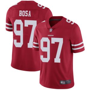 Nike 49ers #97 Nick Bosa Red Team Color Men's Stitched NFL Vapor Untouchable Limited Jersey - Custom Name