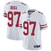 Nike 49ers #97 Nick Bosa White Men's Stitched NFL Vapor Untouchable Limited Jersey - Custom Name