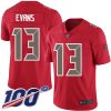 Nike Buccaneers #13 Mike Evans Red Men's Stitched NFL Limited Rush 100th Season Jersey - Custom Name