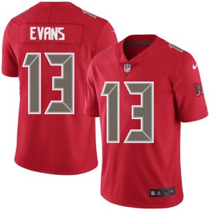 Nike Buccaneers #13 Mike Evans Red Men's Stitched NFL Limited Rush Jersey - Custom Name