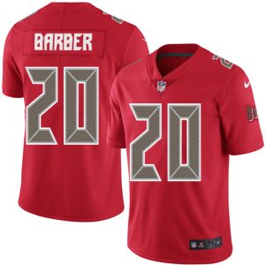 Nike Buccaneers #20 Ronde Barber Red Men's Stitched NFL Limited Rush Jersey - Custom Name