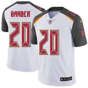 Nike Buccaneers #20 Ronde Barber White Men's Stitched NFL Vapor Untouchable Limited Jersey - Custom Name