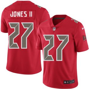Nike Buccaneers #27 Ronald Jones II Red Men's Stitched NFL Limited Rush Jersey - Custom Name