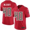 Nike Buccaneers #40 Mike Alstott Red Men's Stitched NFL Limited Rush Jersey - Custom Name